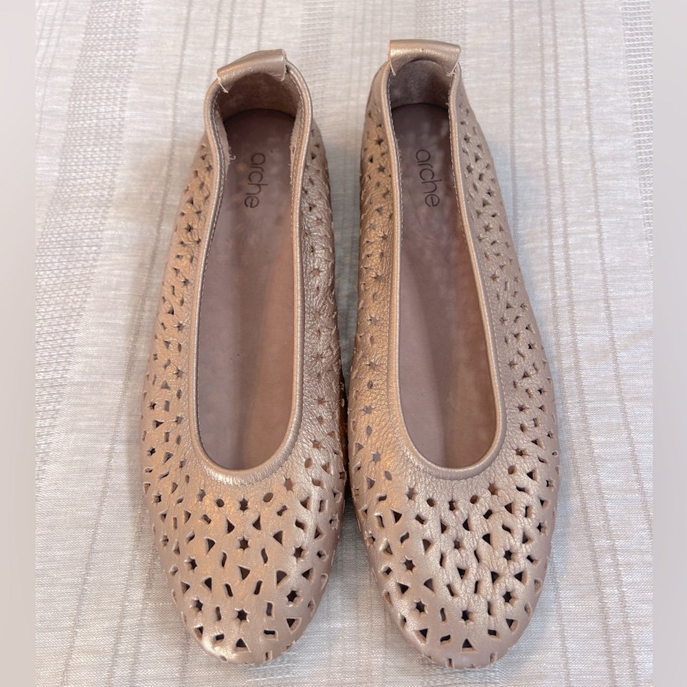 Arche Lilly Ballet Flat Rose Gold - Picture 2 of 12